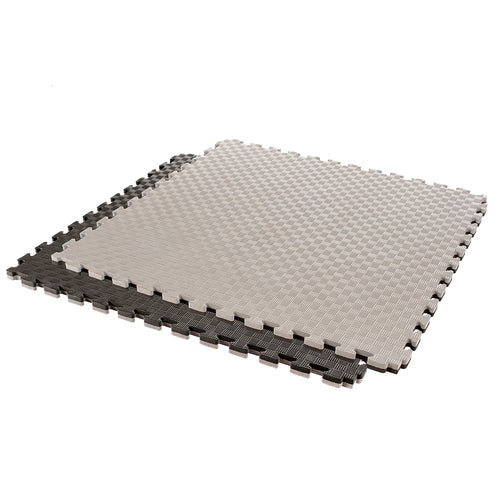 Gymgolv Pusselmatta EVA - 1x1. 25mm Grå/Svart - (Minimum 8 plattor) bild 1