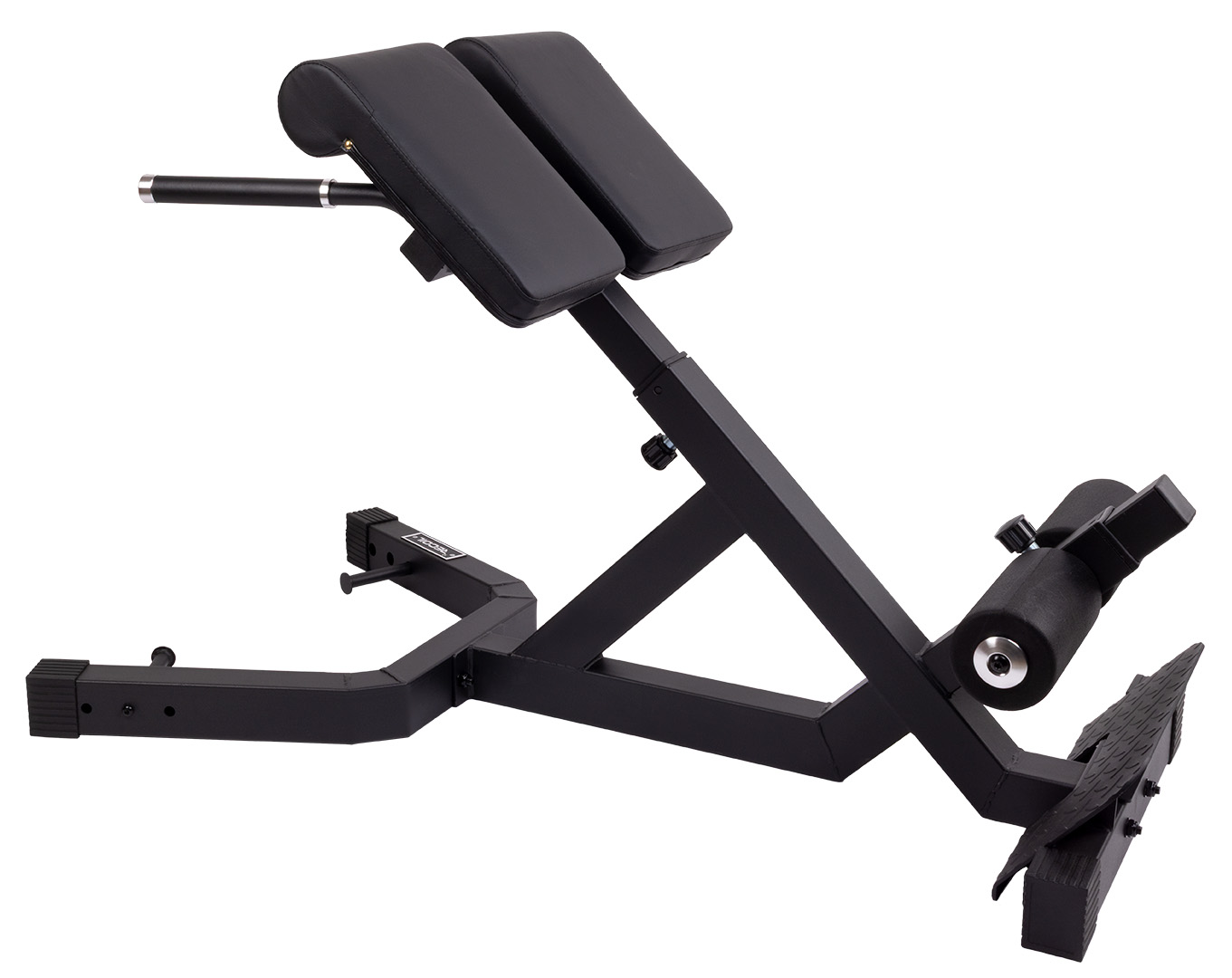 Hyperextensions-bänk B18C Basic, Justerbar Stål Svart