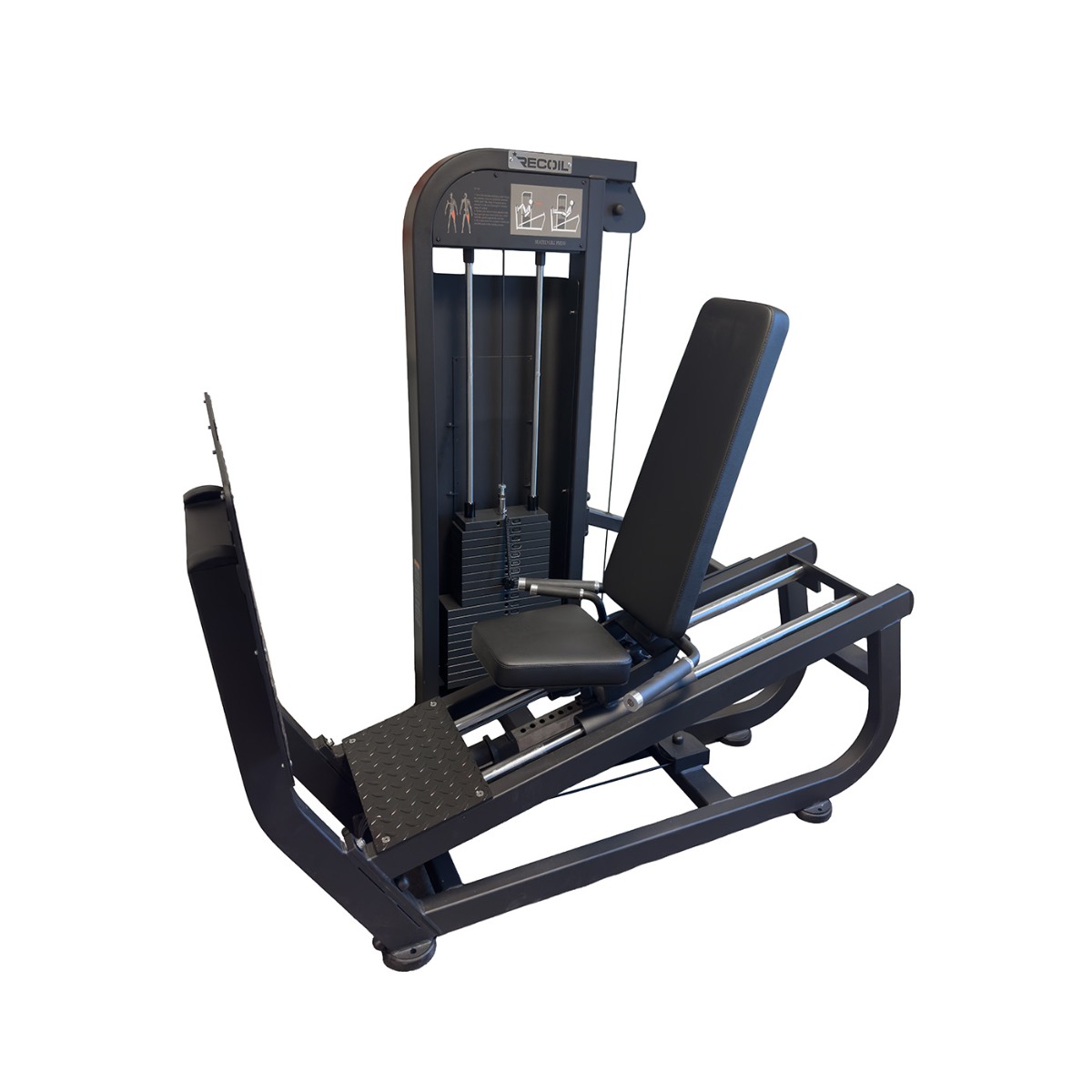 Benpress med Viktmagasin Svart bild 1