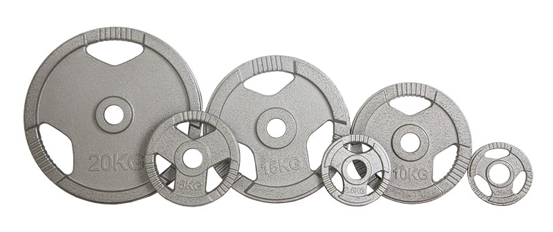 Viktskivor i Järn med handtag (50mm) 1,25 - 25kg - No Logo-1.25 kg